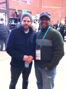 John Brown, right, with director Sean Durkin (Credit: Marvin Brown)