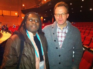 Marvin Brown and Win Win director Tom McCarthy (Credit: John Brown)